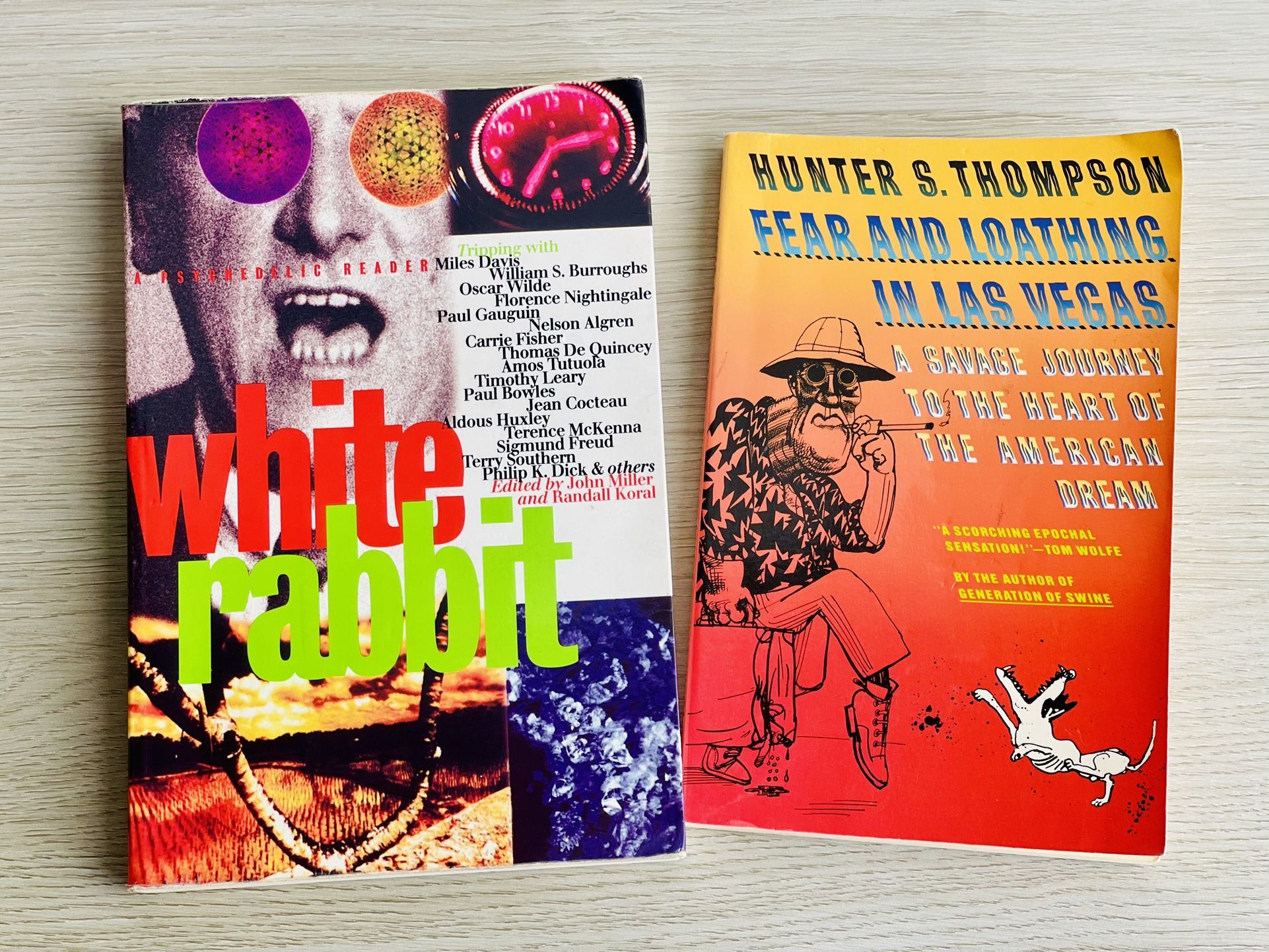 Set Of 2 Books White Rabbit & Fear & Loathing In Las Vegas