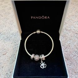 Pandora Bracelet With Charms 