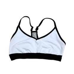 Victoria’s secret PINK White & black racer back sports bra