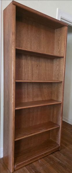 Tall Wooden Bookcase