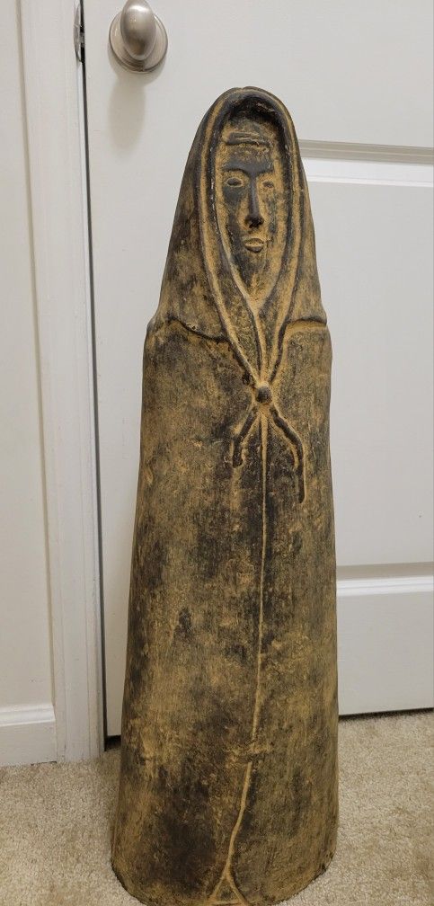 Terracotta Monk Statue wearing a Cowl