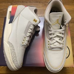 Size 10.5, 13 - Jordan 3 Retro J Balcony Medellin Sunset Men’s 