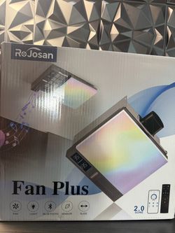 Smart Bathroom Exhaust Fan with Bluetooth Speaker and Light -NEW (3148/🏡)