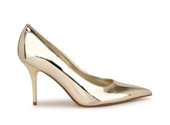 Nine West 9.5 Gold Heels