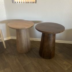 West Elm End Tables Wood