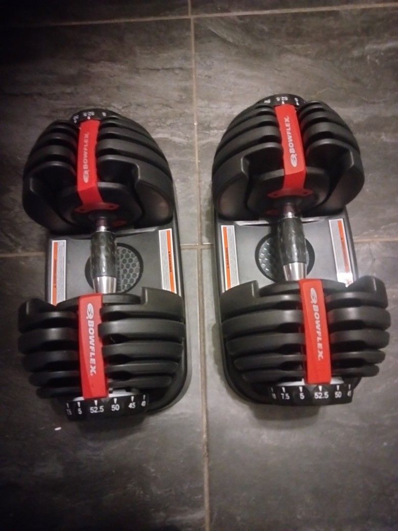 52.5 Lb Weights Adjustable Bowflex Barbells