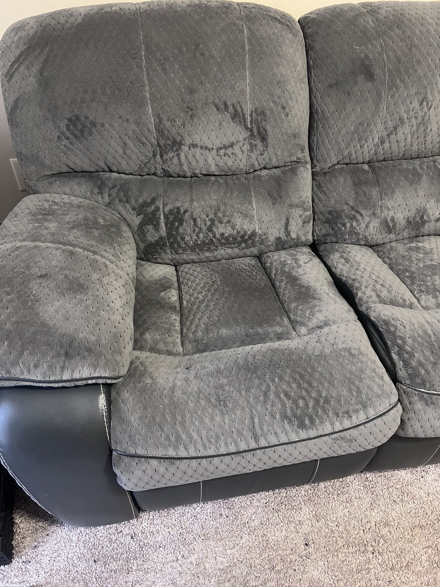*Mint Condition* Gray recliners