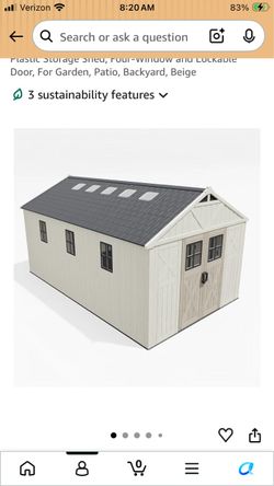16 x 10 resin shed