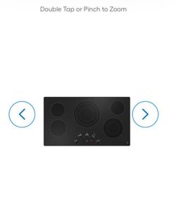 GE electric cooktop 36 inches