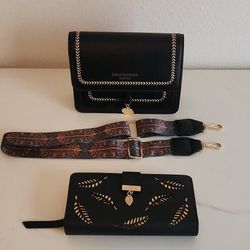 Black Purse And Wallet