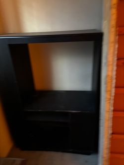 Tv stand with side cabinet used
