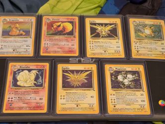 Vintage Pokémon Card Lot of 7