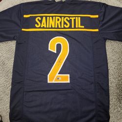 Mike Sainristil Signed Jersey (Beckett) Michigan Wolverines