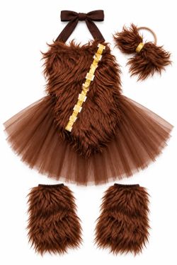 Baby Girl Star Wars Chewbacca Costume Dress 6–12 Months