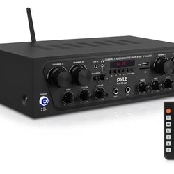 Pyle PTA42BT Wireless Karaoke Bluetooth Stereo Receiver