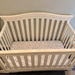 White Crib - Partly Disassembled for Easy Transport And Reassembly 
