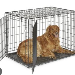 Extra Large Double Door Foldable Dog Crate