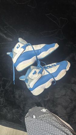 Air Jordan 6 Rings Blue and White Sneakers