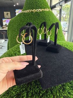 14k Hoops