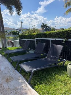 Set of 2 Premium Chaise Lounge Chairs