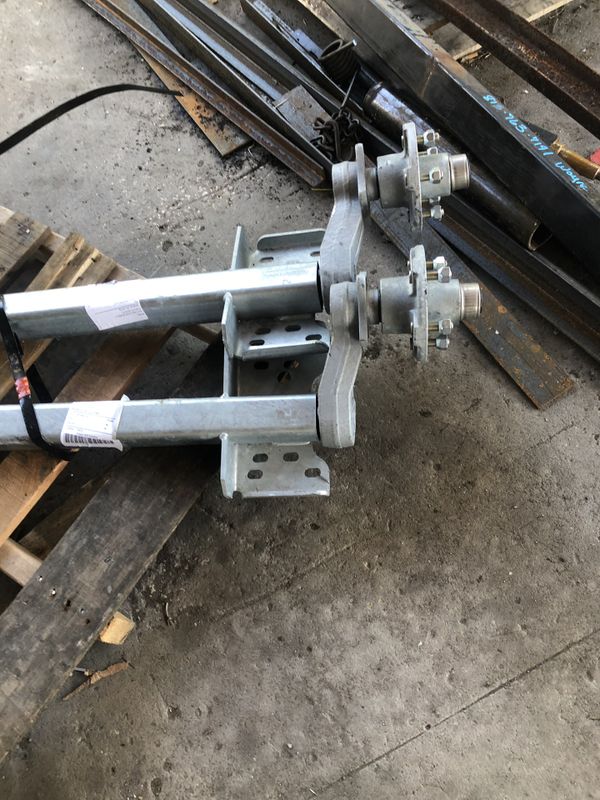 Knotts axles. Boat trailer axles. Torsion 5 lug 3500 gvw. 72” and 80