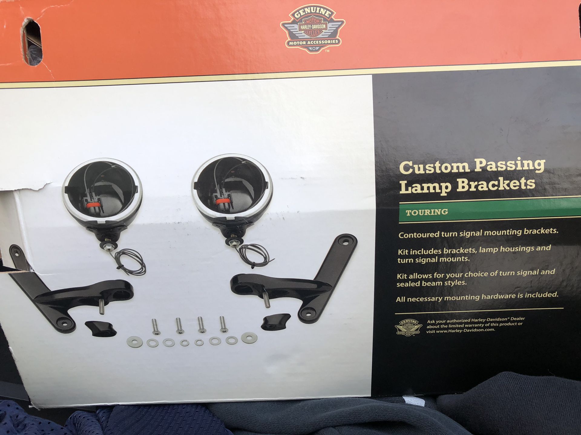 Chrome H-D custom passing lamp kit