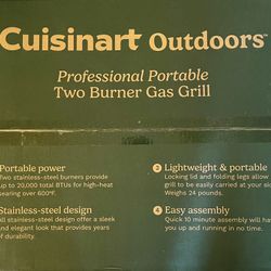 NEW IN BOX - NEVER OPENED Cuisinart Professional Two Burner Gas Grill