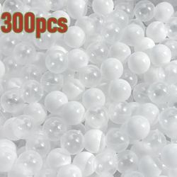 300pcs Translucent White Ocean Balls, Plastic Spheres Suitable for Children/Pet 2.17inch 