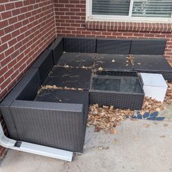 Outdoor Couch Set With Cushions