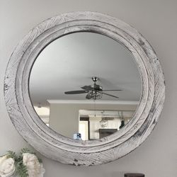 Large Round  Mirror 36” 