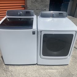 Samsung Washer And Gas Dryer Set Jumbo Capacity 