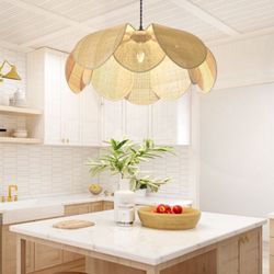 Boho Chandelier, Rustic Hemp Rope Pendant Light 