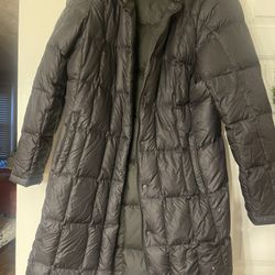 Long North face Coat Size Large 