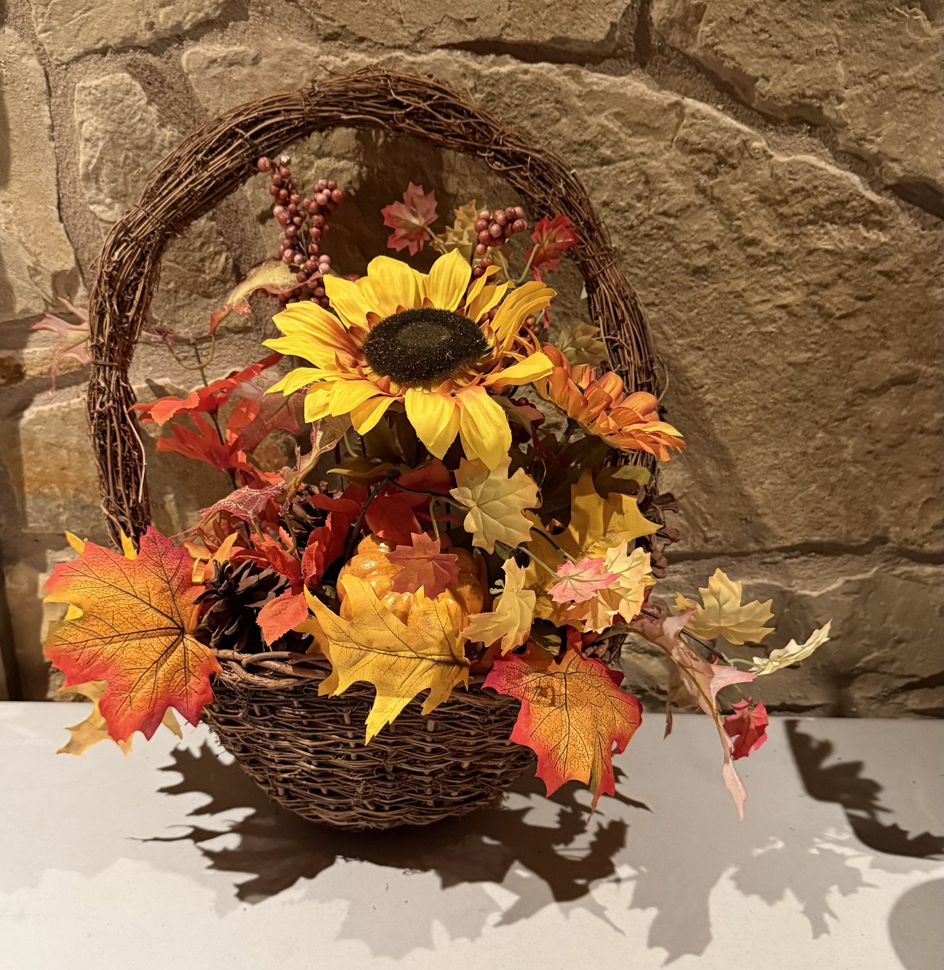 Fall Basket Wreath  