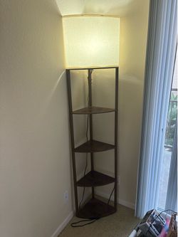 Corner Lamp + shelf