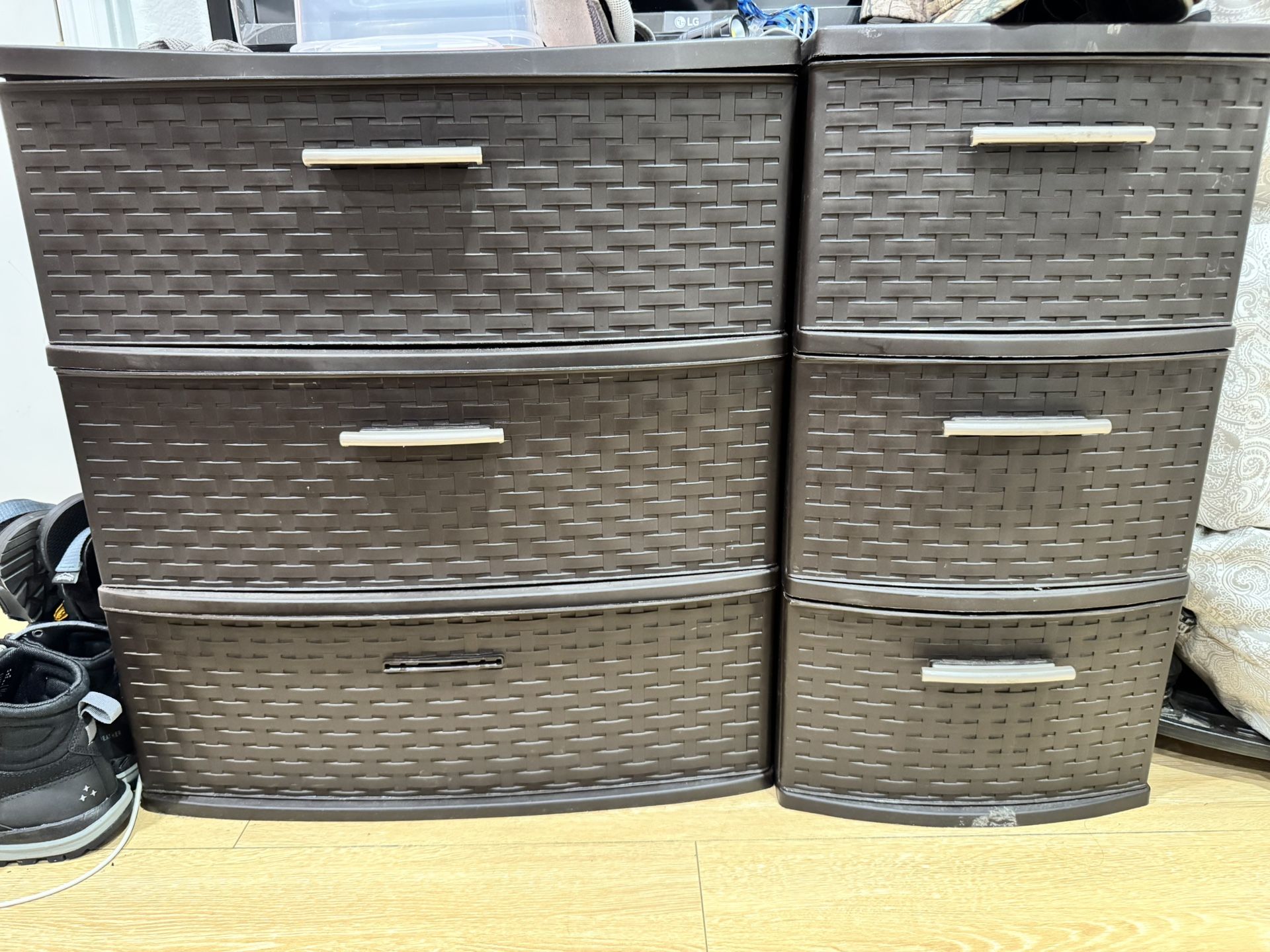 Sterlite Storage Drawers Brown