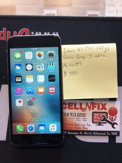 iphone 6s plus 128gb space gray t-mobile metro pcs