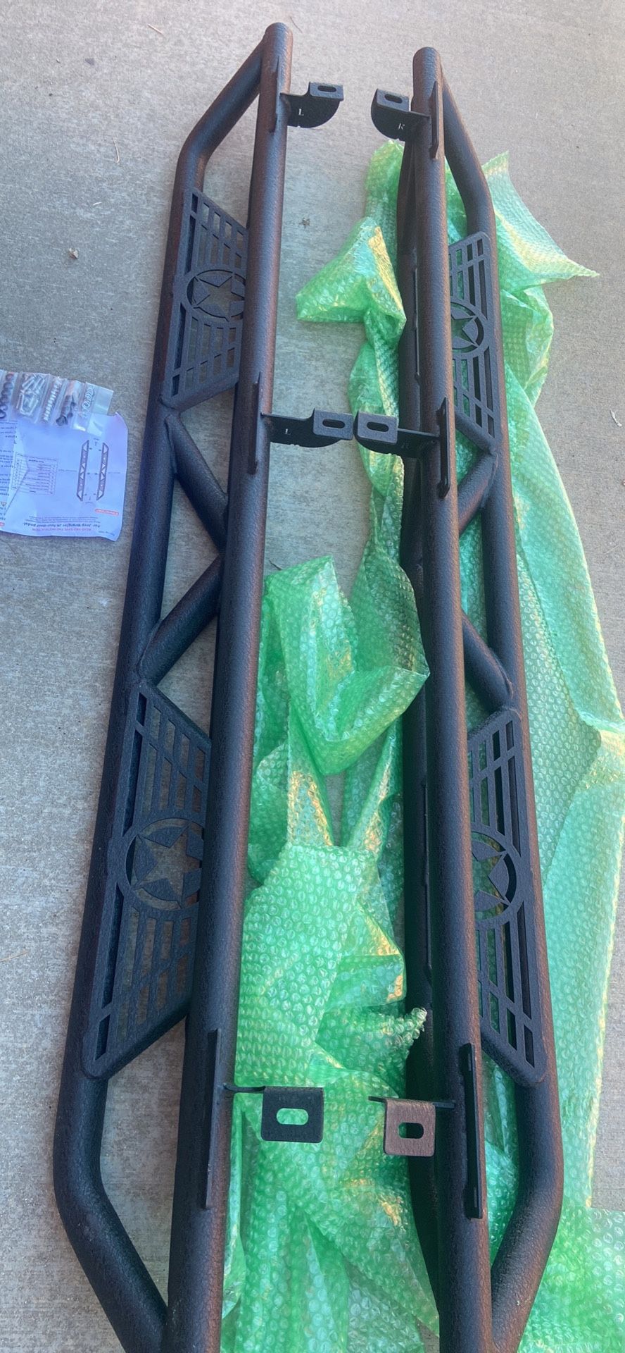 Running Boards Compatible for 2007-2018 Jeep Wrangler 4 doors JK JKU Unlimited..