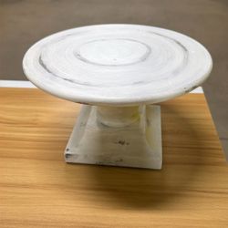 White Wood Cake Stand