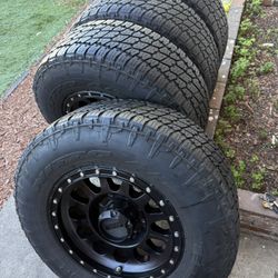 Method Chevy Silverado 2500 rims and tires