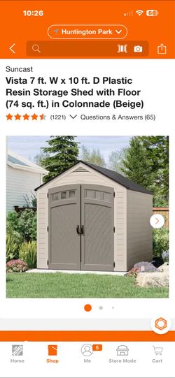 Suncast Vista 7 ft. W × 10 ft. D