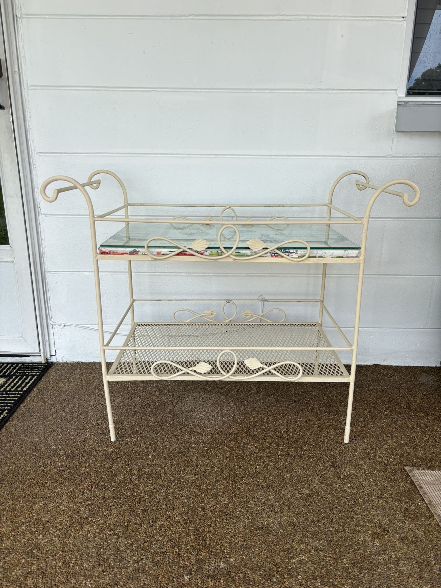 Vintage Wrought Iron Tea Stand