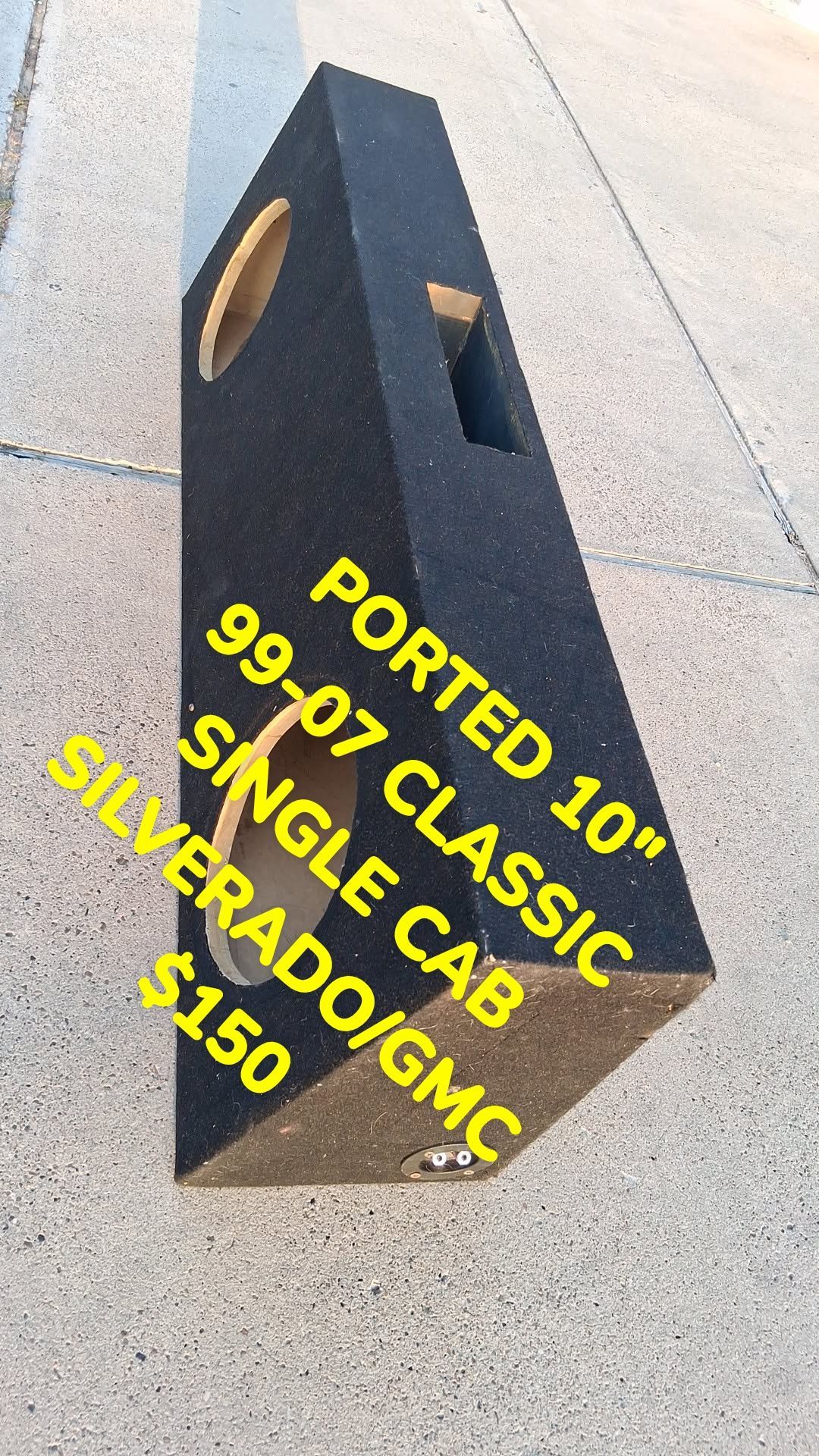 Ported 10" single cab