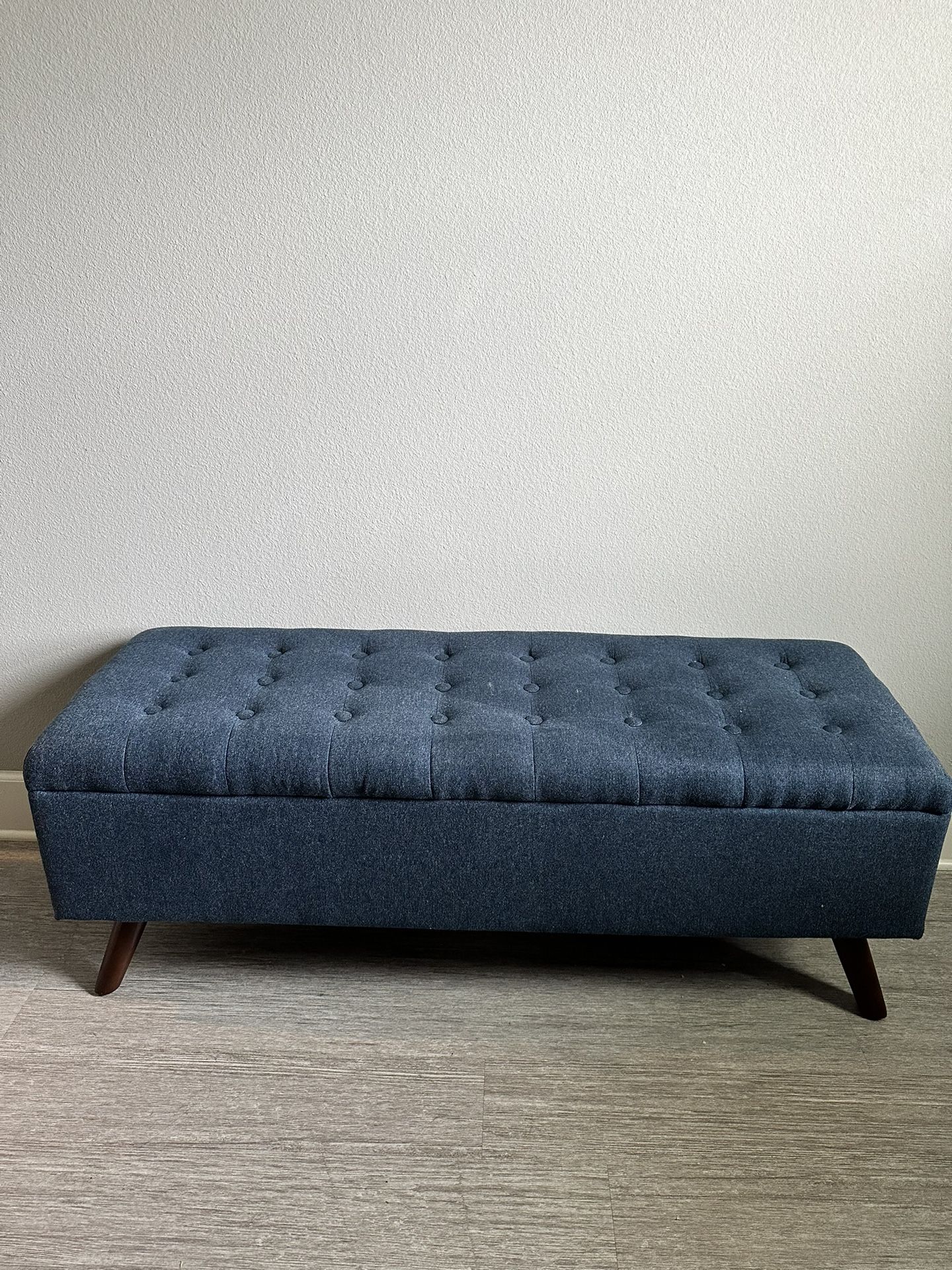 Storage Bench In Navy Blue