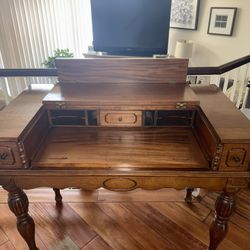 Antique Victorian writing desk w/ storage