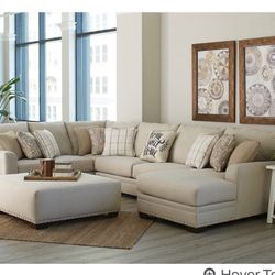 BRAND NEW - still in wrapping   Double chaise sofa. Costume sofa with 2 chaise pieces and the middle seating piece. Matches the last image in the diag