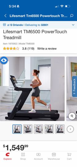 Treadmill Lifesmart TM6500 PowerTouch WiFi Recently Assembled Brand New