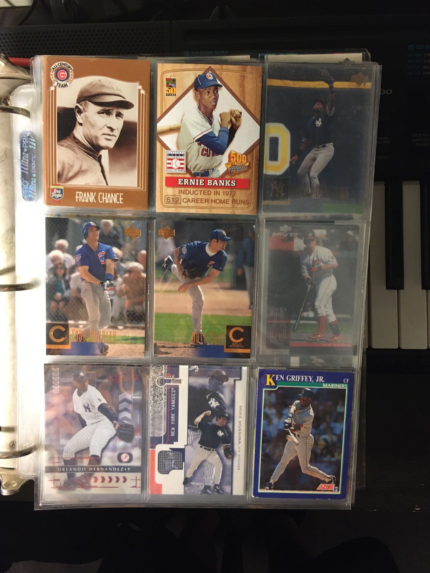 1000 baseball cards From all different years some are singed.