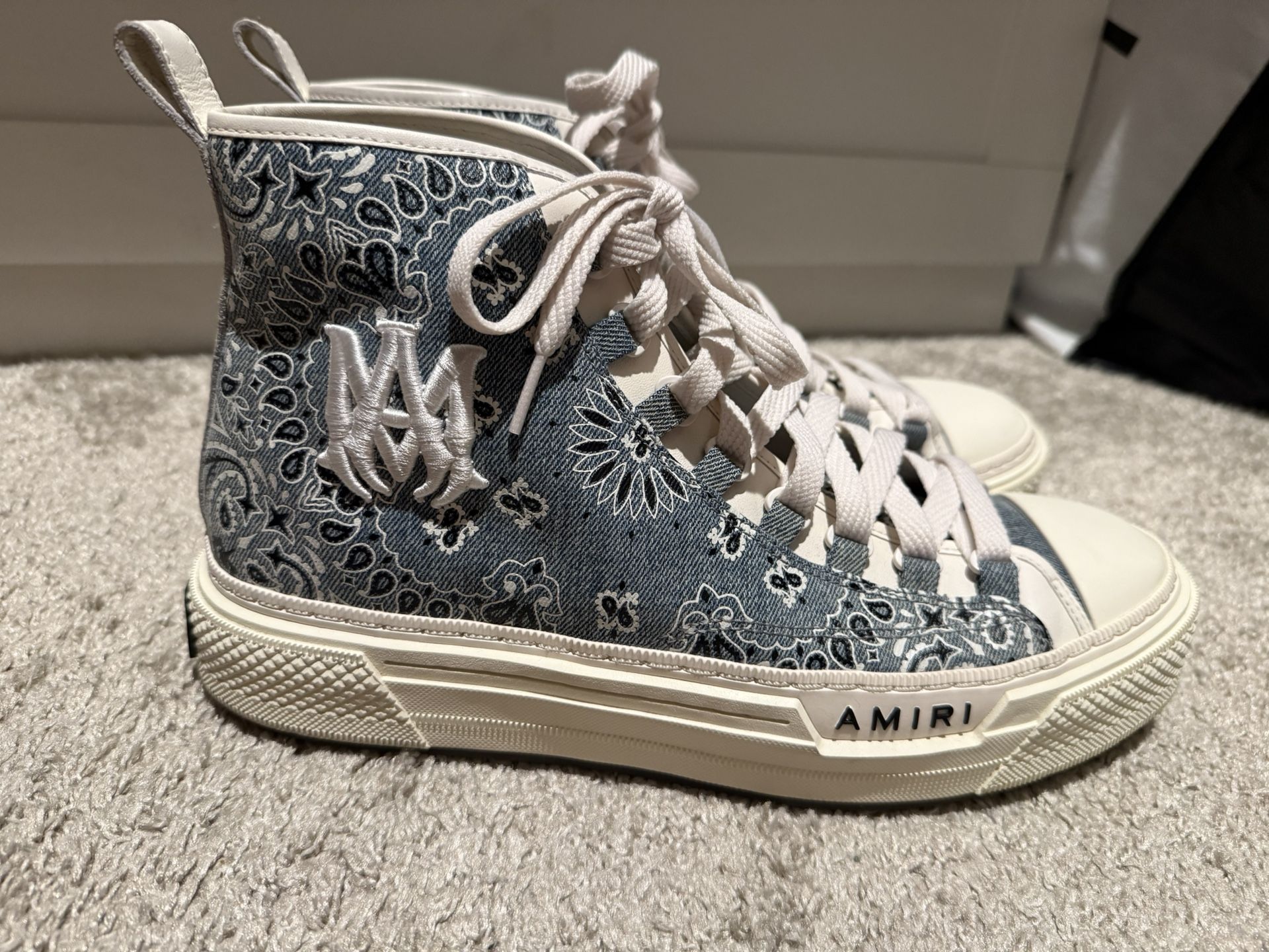 Amiri High Bandana Clay Indigo Size 44 11 US