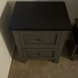 Gray Side Drawer 